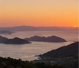 Horizonte natural com iluminação suave